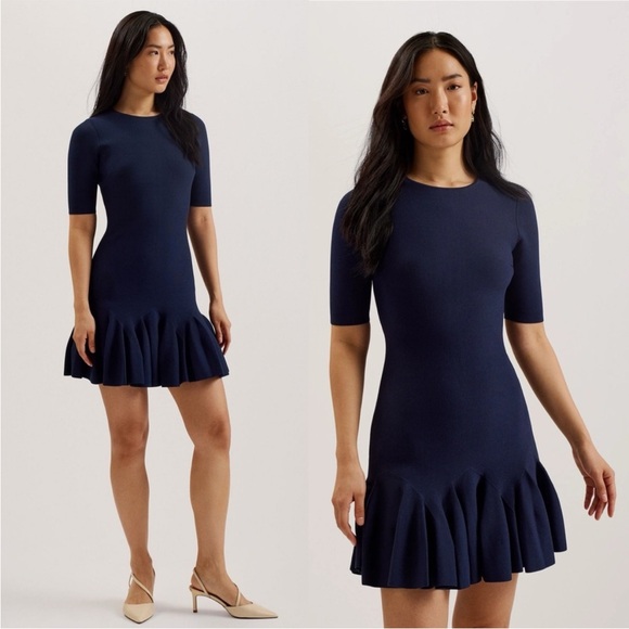 Ted Baker Dresses & Skirts - Ted Baker Navy Blue Mini Dress